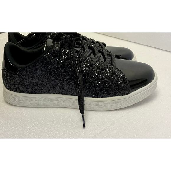 Black Glitter Sneakers – Perfect for Concerts & Night Out! - Picture 6 of 7
